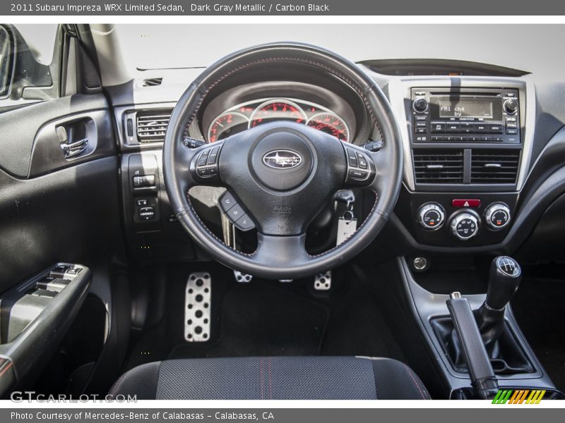 Dark Gray Metallic / Carbon Black 2011 Subaru Impreza WRX Limited Sedan