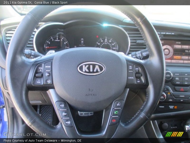 Corsa Blue / Black Sport 2011 Kia Optima SX