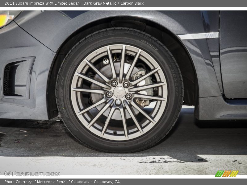 Dark Gray Metallic / Carbon Black 2011 Subaru Impreza WRX Limited Sedan