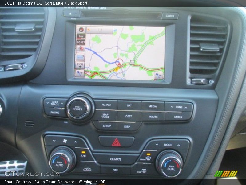 Corsa Blue / Black Sport 2011 Kia Optima SX