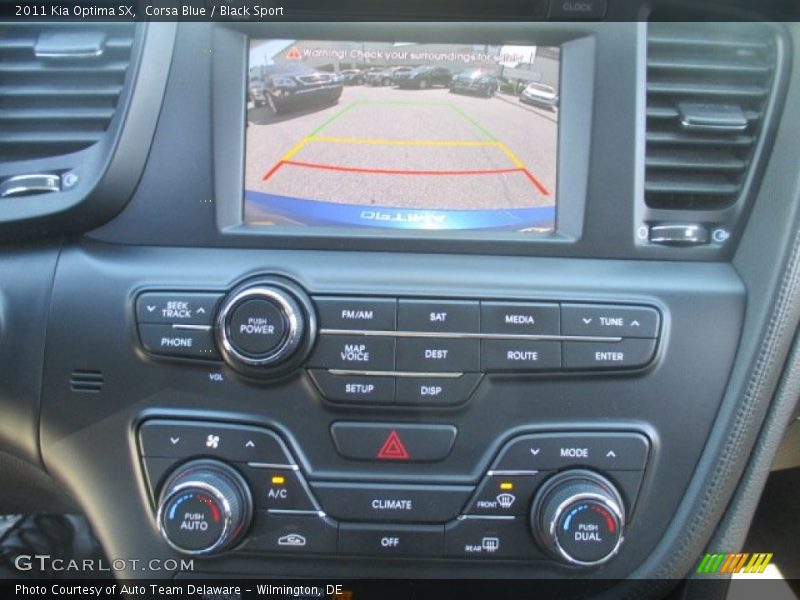 Corsa Blue / Black Sport 2011 Kia Optima SX