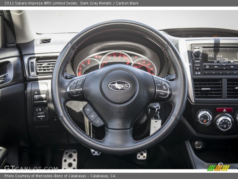 Dark Gray Metallic / Carbon Black 2011 Subaru Impreza WRX Limited Sedan
