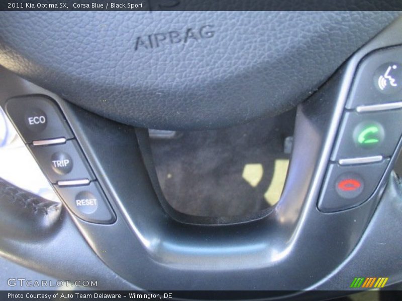 Corsa Blue / Black Sport 2011 Kia Optima SX