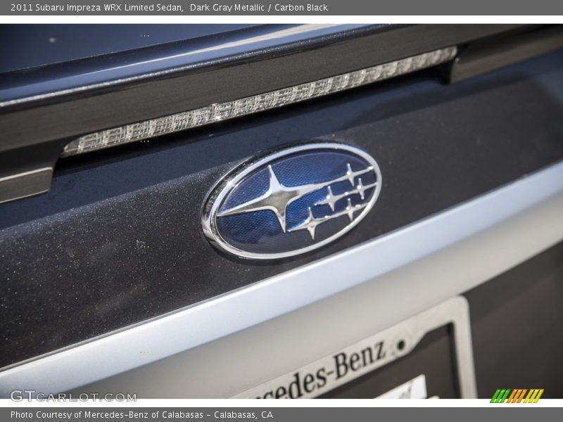 Dark Gray Metallic / Carbon Black 2011 Subaru Impreza WRX Limited Sedan