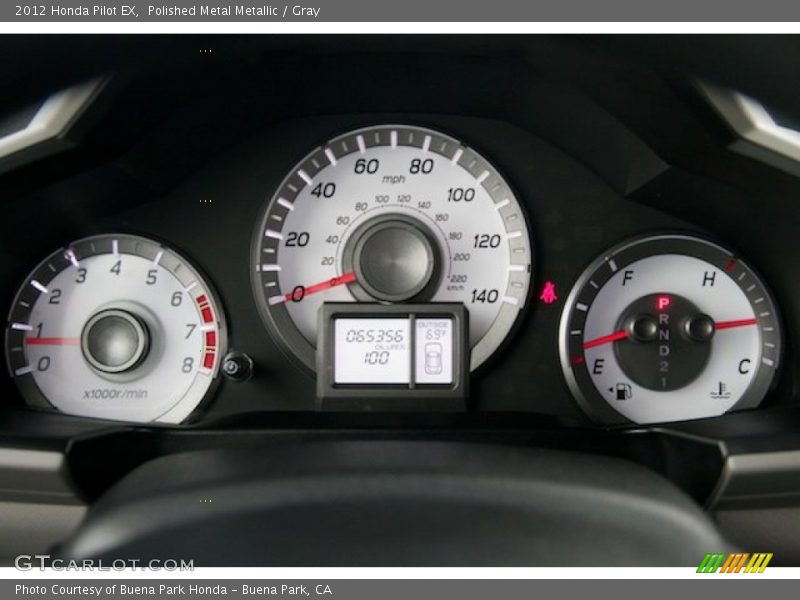 Polished Metal Metallic / Gray 2012 Honda Pilot EX
