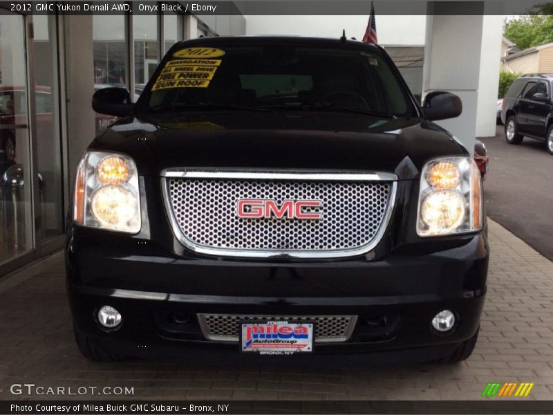 Onyx Black / Ebony 2012 GMC Yukon Denali AWD