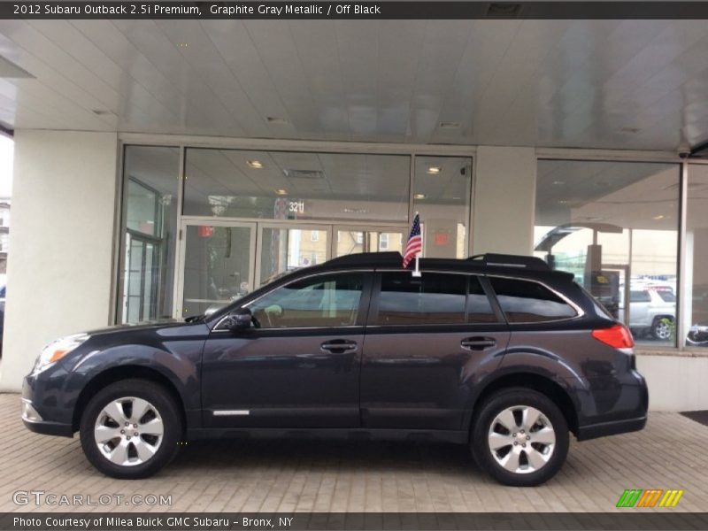 Graphite Gray Metallic / Off Black 2012 Subaru Outback 2.5i Premium