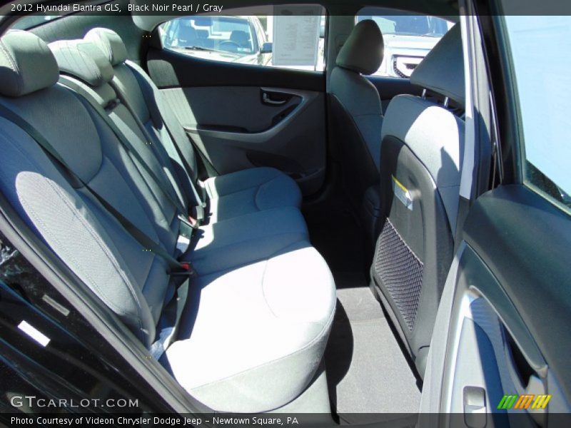 Black Noir Pearl / Gray 2012 Hyundai Elantra GLS