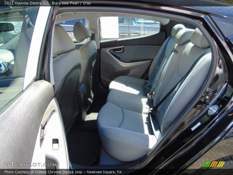 Black Noir Pearl / Gray 2012 Hyundai Elantra GLS
