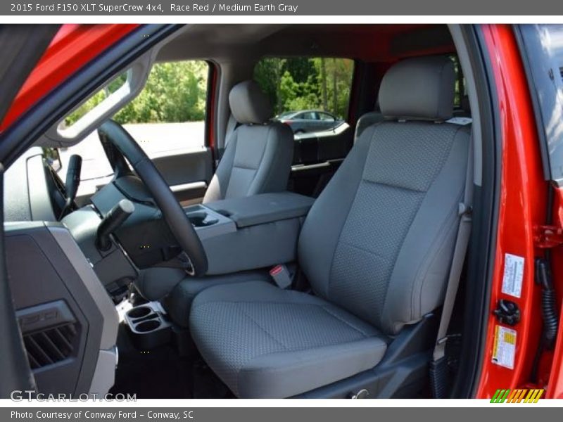 Race Red / Medium Earth Gray 2015 Ford F150 XLT SuperCrew 4x4