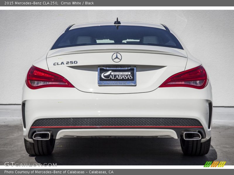 Cirrus White / Black 2015 Mercedes-Benz CLA 250