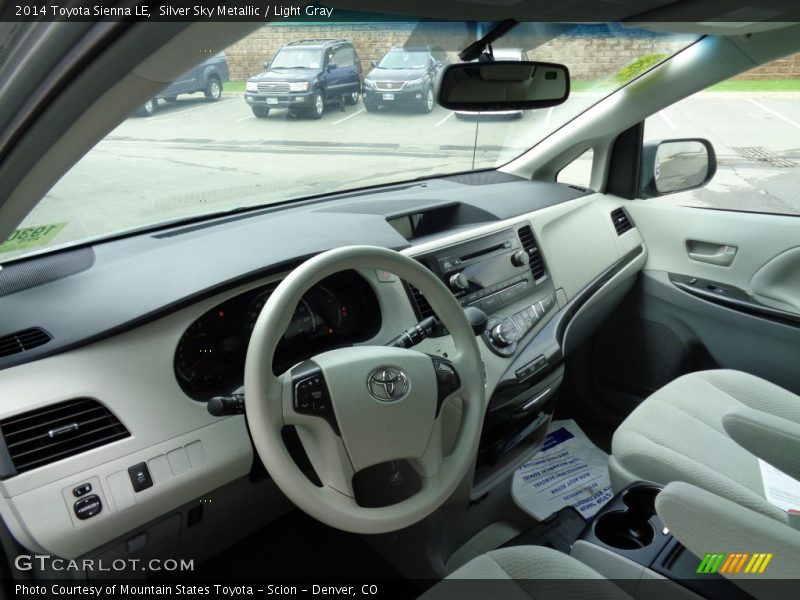 Silver Sky Metallic / Light Gray 2014 Toyota Sienna LE