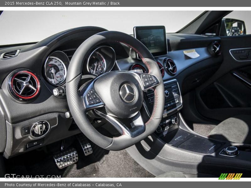 Mountain Grey Metallic / Black 2015 Mercedes-Benz CLA 250