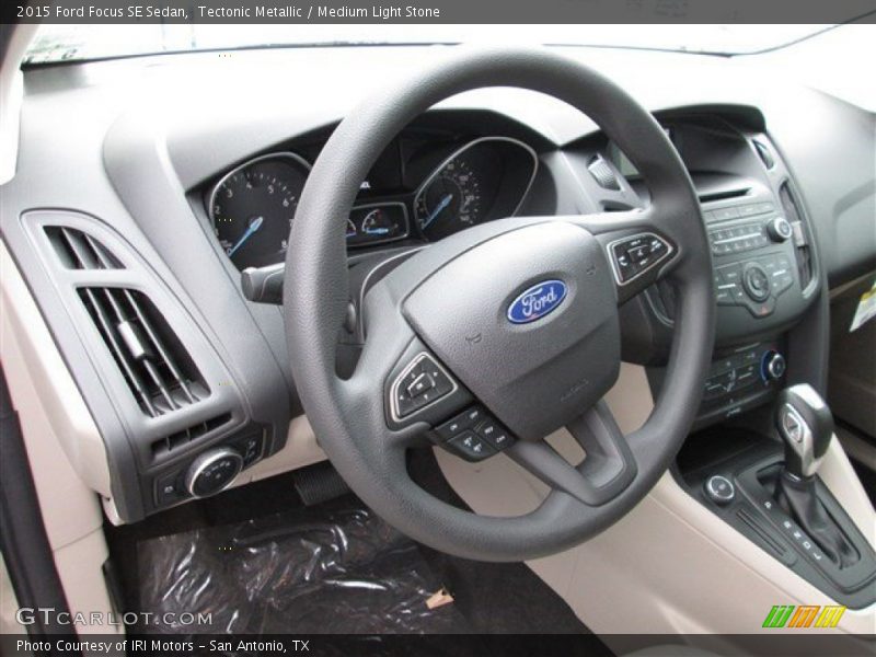 Tectonic Metallic / Medium Light Stone 2015 Ford Focus SE Sedan