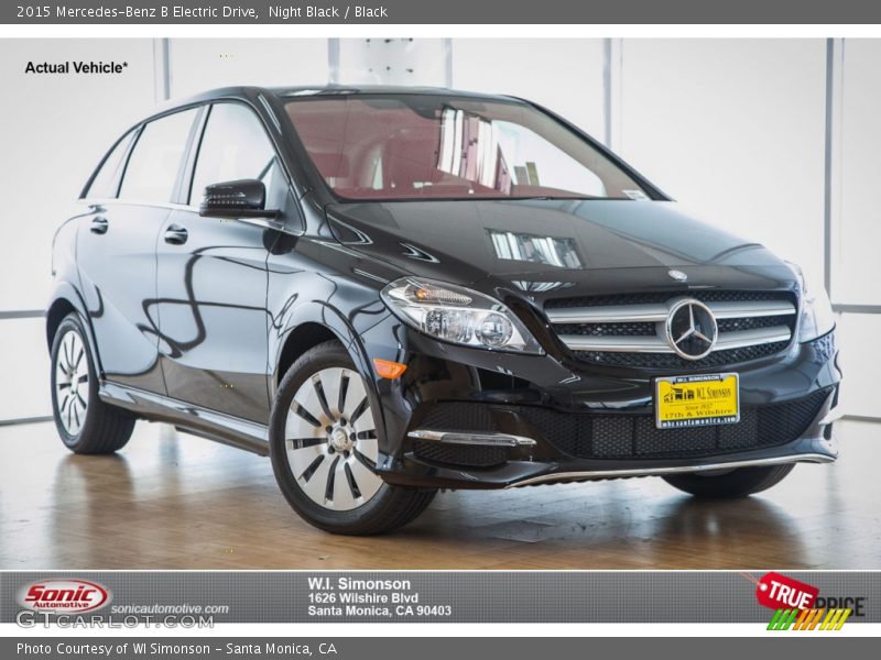 Night Black / Black 2015 Mercedes-Benz B Electric Drive