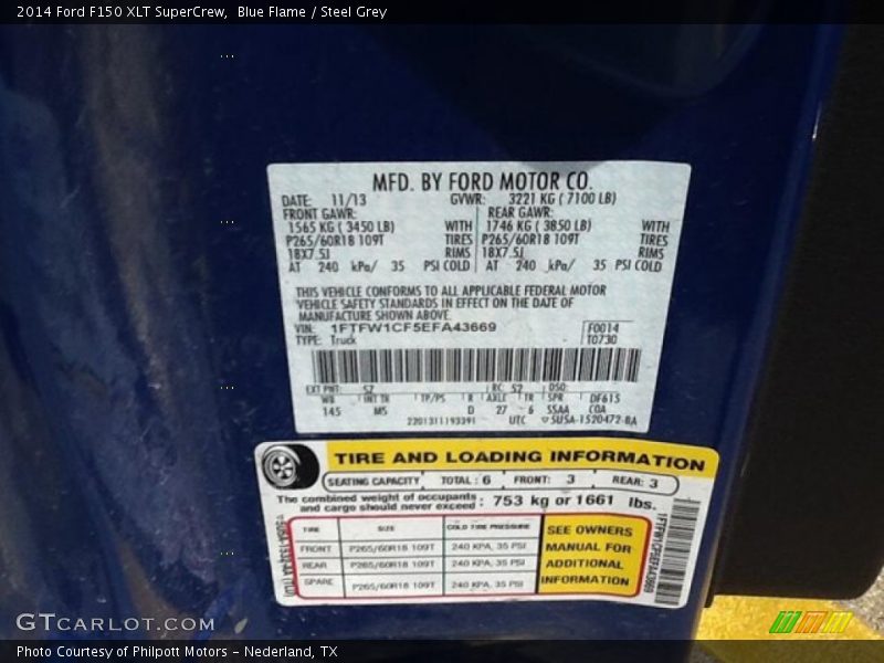 Blue Flame / Steel Grey 2014 Ford F150 XLT SuperCrew