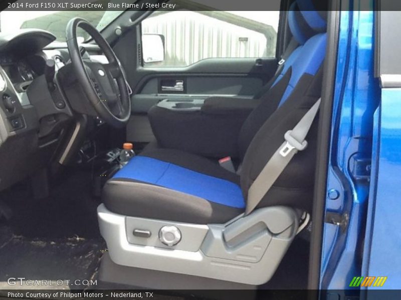 Blue Flame / Steel Grey 2014 Ford F150 XLT SuperCrew