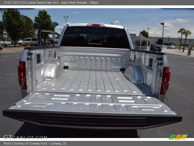 Ingot Silver Metallic / Black 2015 Ford F150 Lariat SuperCrew 4x4