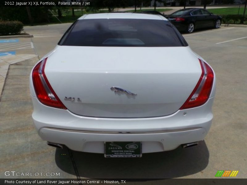 Polaris White / Jet 2012 Jaguar XJ XJL Portfolio