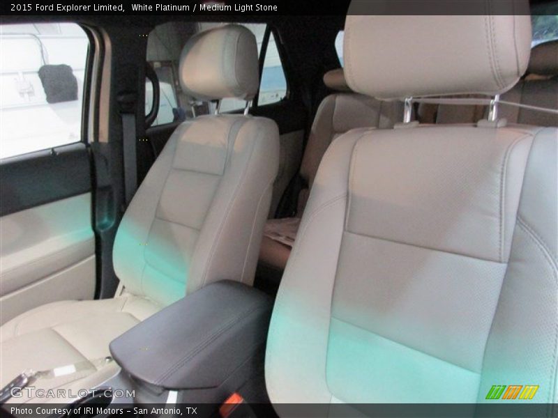 White Platinum / Medium Light Stone 2015 Ford Explorer Limited