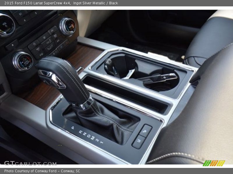 Ingot Silver Metallic / Black 2015 Ford F150 Lariat SuperCrew 4x4