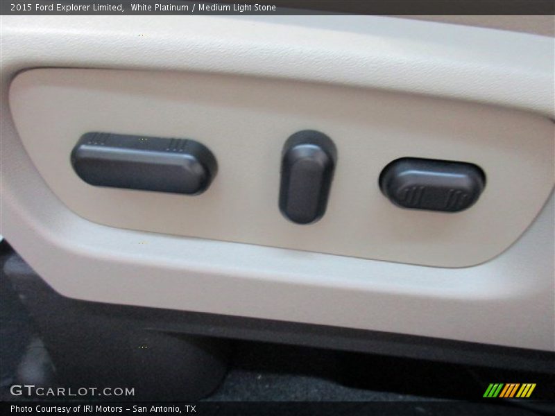 White Platinum / Medium Light Stone 2015 Ford Explorer Limited