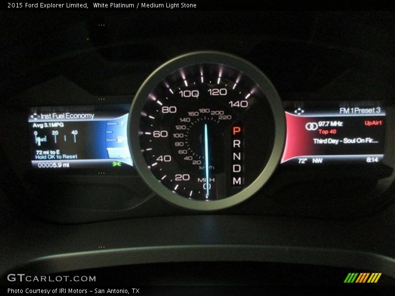 White Platinum / Medium Light Stone 2015 Ford Explorer Limited