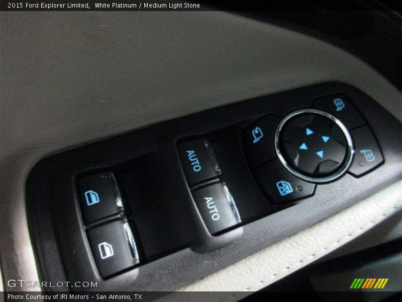 White Platinum / Medium Light Stone 2015 Ford Explorer Limited