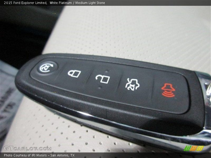 White Platinum / Medium Light Stone 2015 Ford Explorer Limited
