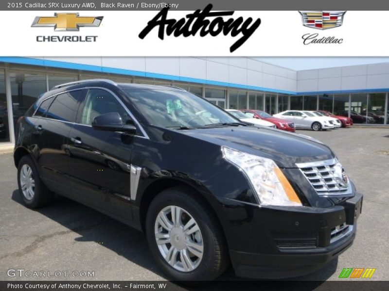 Black Raven / Ebony/Ebony 2015 Cadillac SRX Luxury AWD