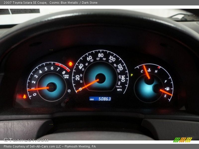 Cosmic Blue Metallic / Dark Stone 2007 Toyota Solara SE Coupe