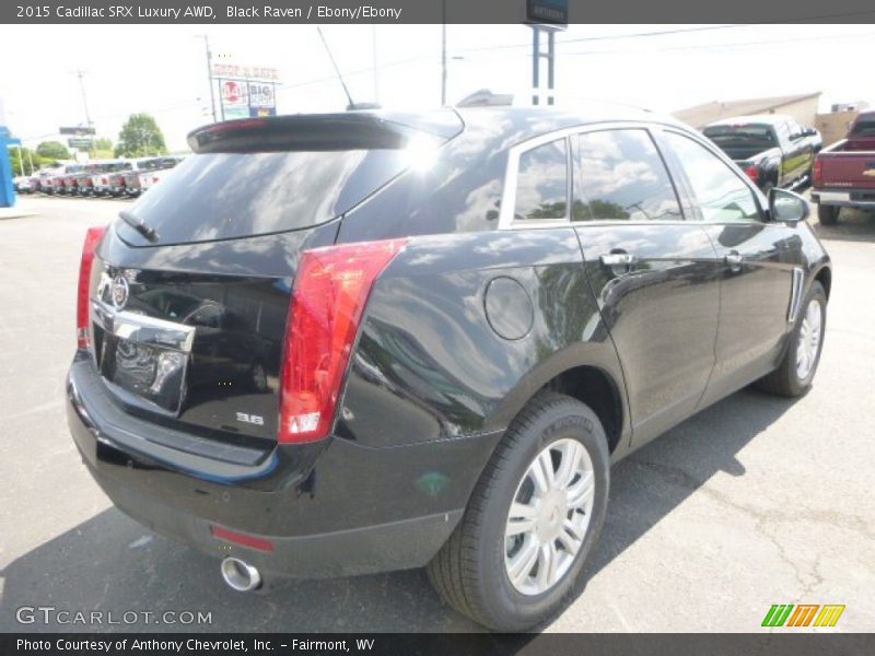 Black Raven / Ebony/Ebony 2015 Cadillac SRX Luxury AWD