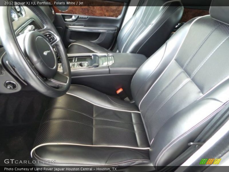 Polaris White / Jet 2012 Jaguar XJ XJL Portfolio
