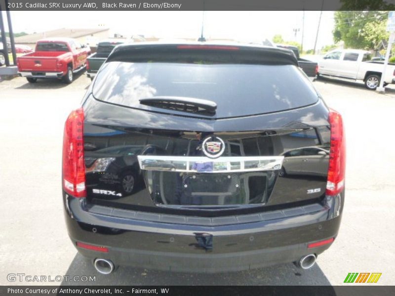 Black Raven / Ebony/Ebony 2015 Cadillac SRX Luxury AWD