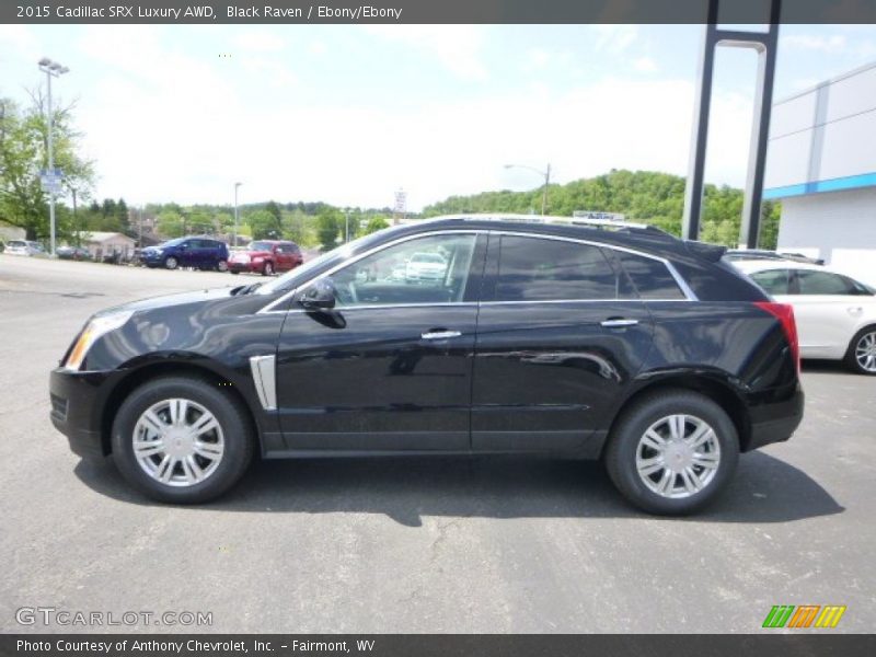 Black Raven / Ebony/Ebony 2015 Cadillac SRX Luxury AWD