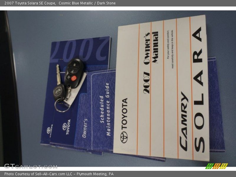 Cosmic Blue Metallic / Dark Stone 2007 Toyota Solara SE Coupe