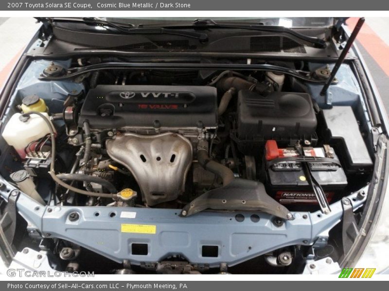 Cosmic Blue Metallic / Dark Stone 2007 Toyota Solara SE Coupe