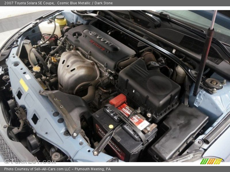 Cosmic Blue Metallic / Dark Stone 2007 Toyota Solara SE Coupe