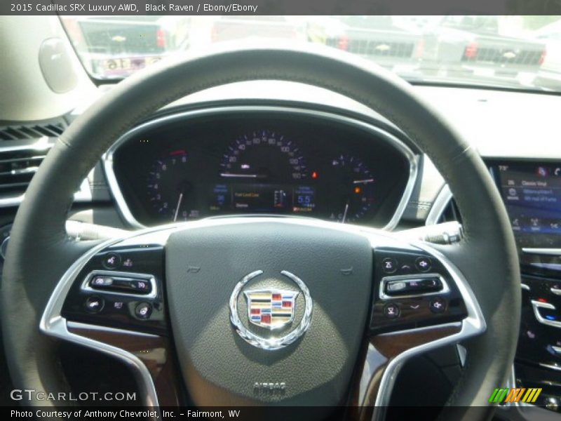 Black Raven / Ebony/Ebony 2015 Cadillac SRX Luxury AWD