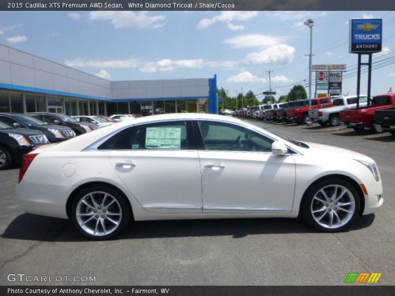 White Diamond Tricoat / Shale/Cocoa 2015 Cadillac XTS Premium AWD Sedan