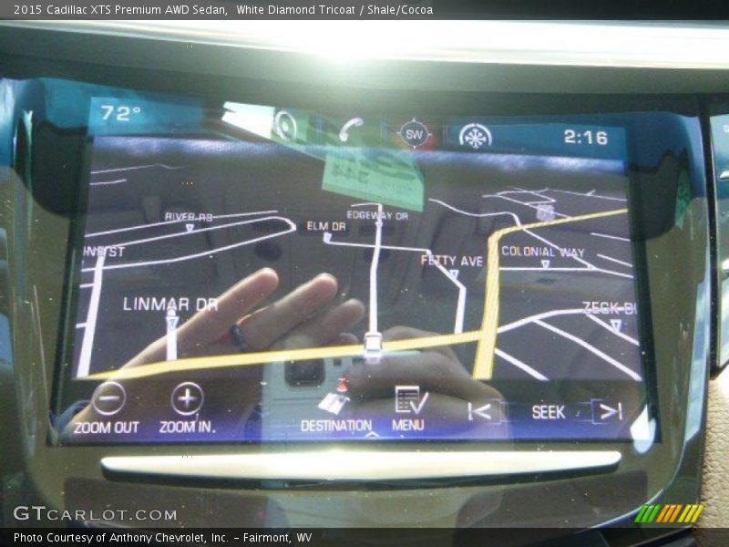 White Diamond Tricoat / Shale/Cocoa 2015 Cadillac XTS Premium AWD Sedan