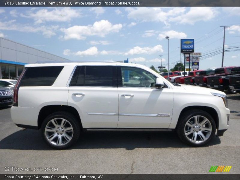 White Diamond Tricoat / Shale/Cocoa 2015 Cadillac Escalade Premium 4WD