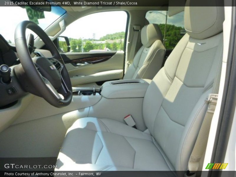 White Diamond Tricoat / Shale/Cocoa 2015 Cadillac Escalade Premium 4WD