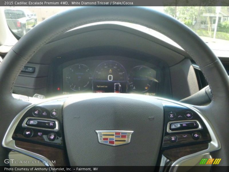 White Diamond Tricoat / Shale/Cocoa 2015 Cadillac Escalade Premium 4WD