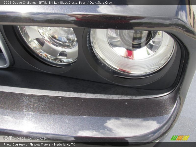 Brilliant Black Crystal Pearl / Dark Slate Gray 2008 Dodge Challenger SRT8