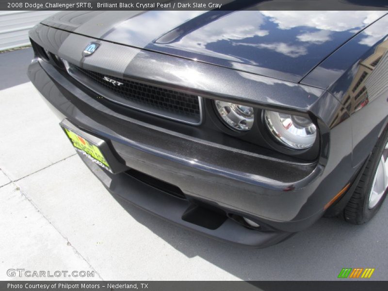 Brilliant Black Crystal Pearl / Dark Slate Gray 2008 Dodge Challenger SRT8