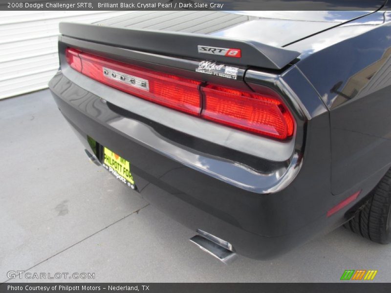 Brilliant Black Crystal Pearl / Dark Slate Gray 2008 Dodge Challenger SRT8
