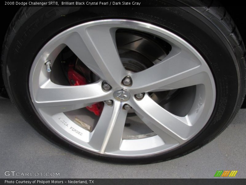 Brilliant Black Crystal Pearl / Dark Slate Gray 2008 Dodge Challenger SRT8