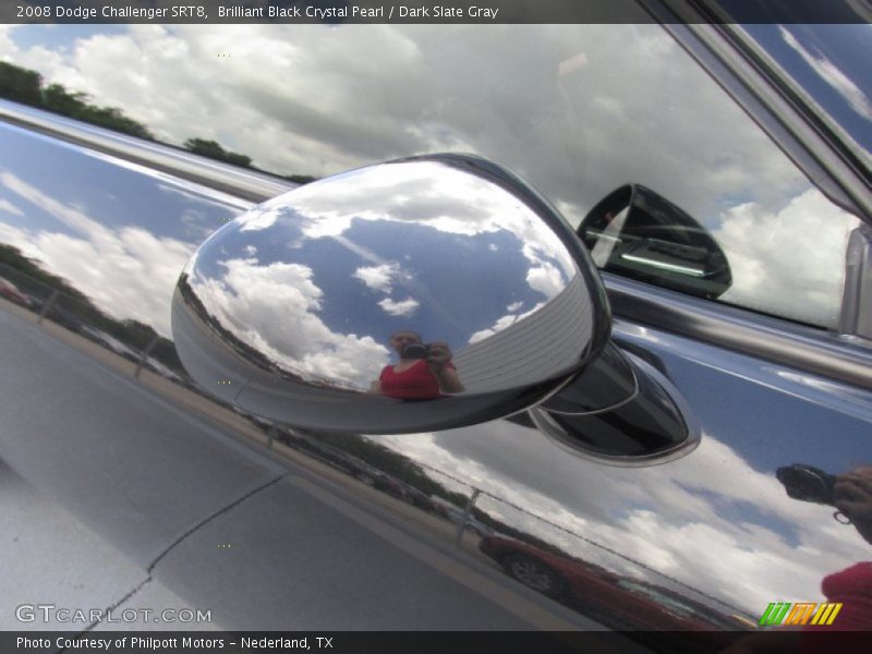 Brilliant Black Crystal Pearl / Dark Slate Gray 2008 Dodge Challenger SRT8