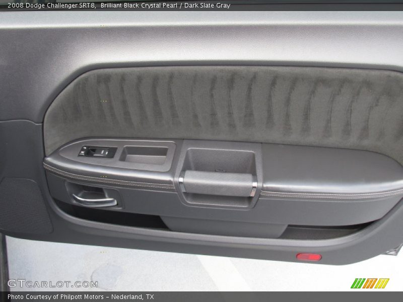 Brilliant Black Crystal Pearl / Dark Slate Gray 2008 Dodge Challenger SRT8